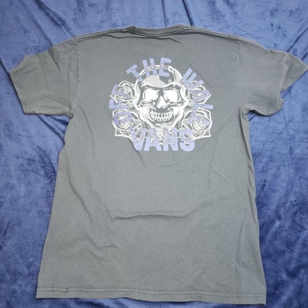 Vans grey skull streetwear tee‎ medium